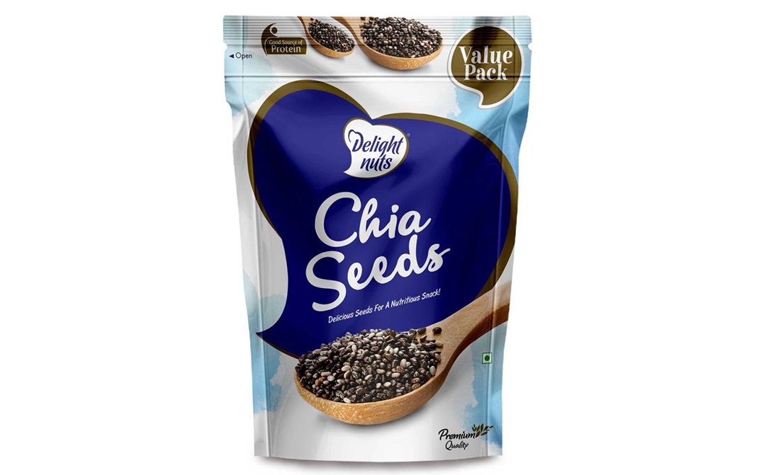 Delight Nuts Chia Seeds Pack 750 grams Reviews Nutrition